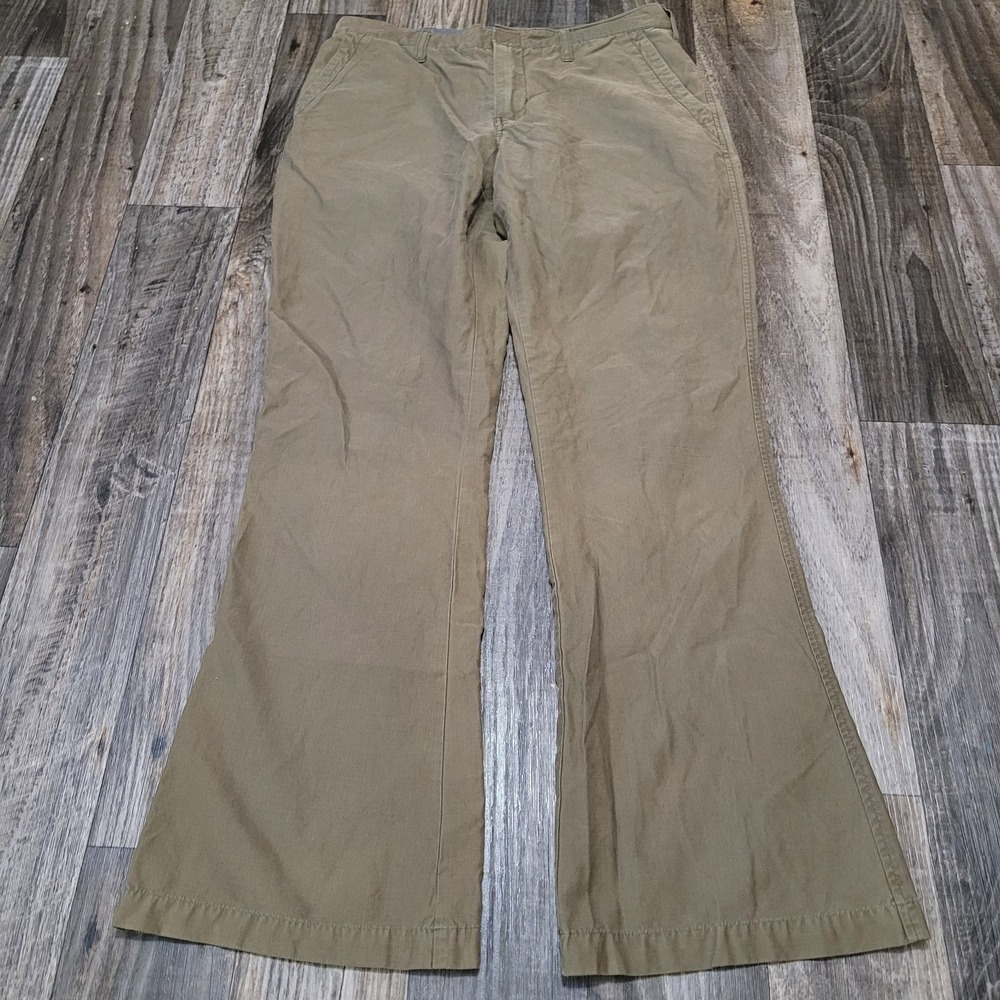 Abercrombie & Fitch Women Chino Casual Y2K Pants Size 10 Bootcut (Stained)